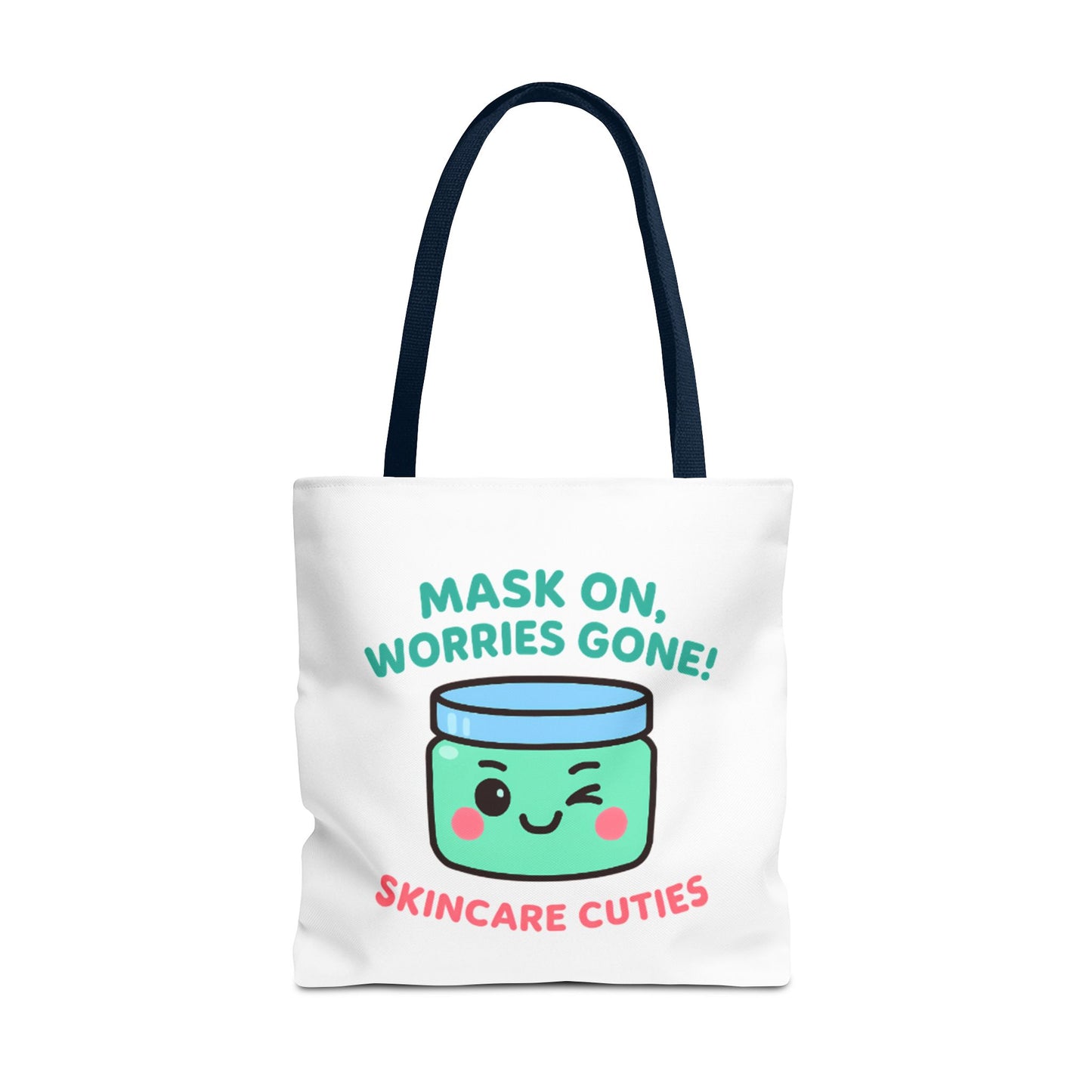 The "Mask On, Worries Gone" Tote | Zen & Durable Polyester Bag for Spa Lovers
