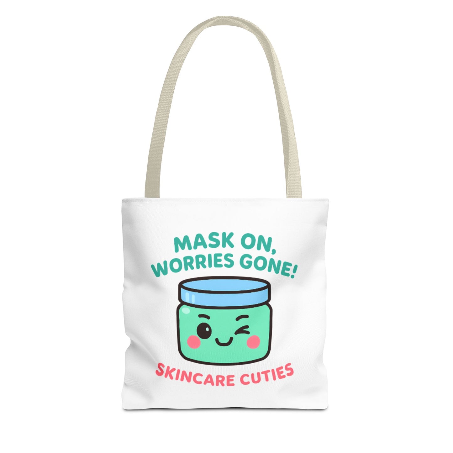 The "Mask On, Worries Gone" Tote | Zen & Durable Polyester Bag for Spa Lovers