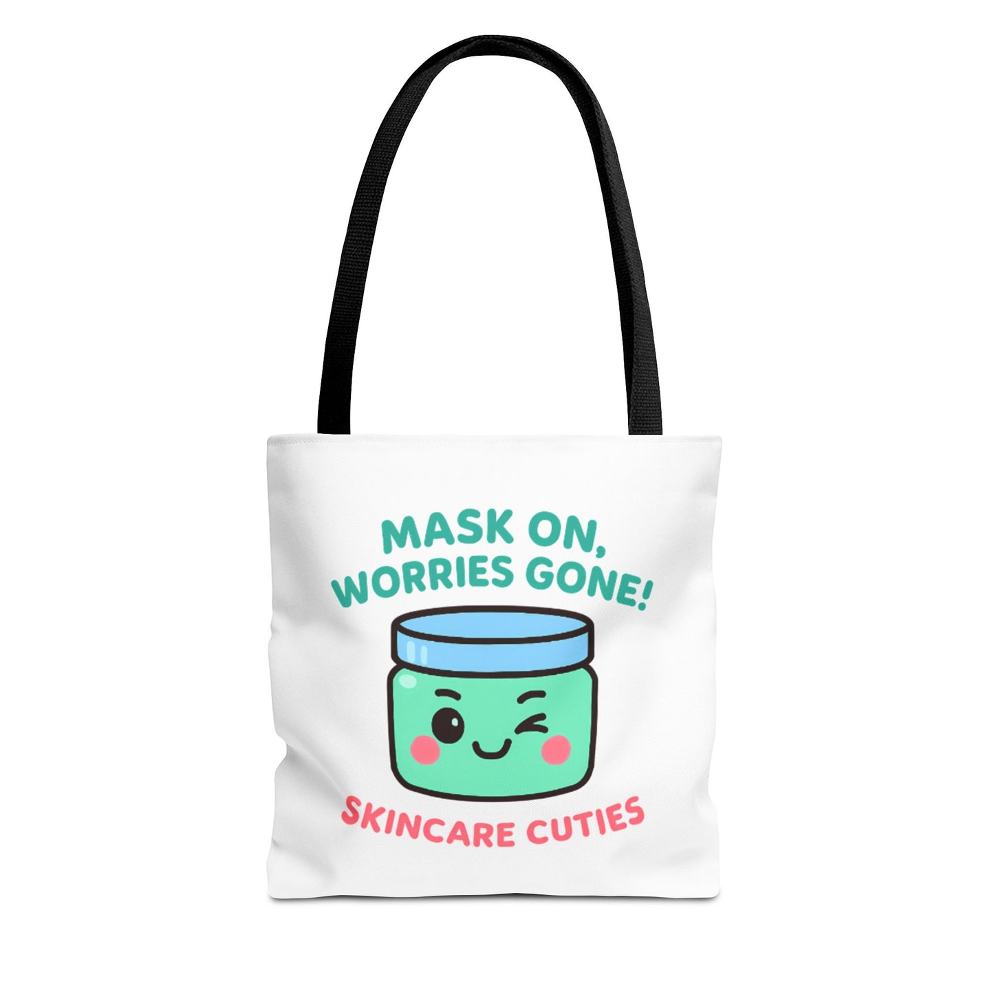The "Mask On, Worries Gone" Tote | Zen & Durable Polyester Bag for Spa Lovers