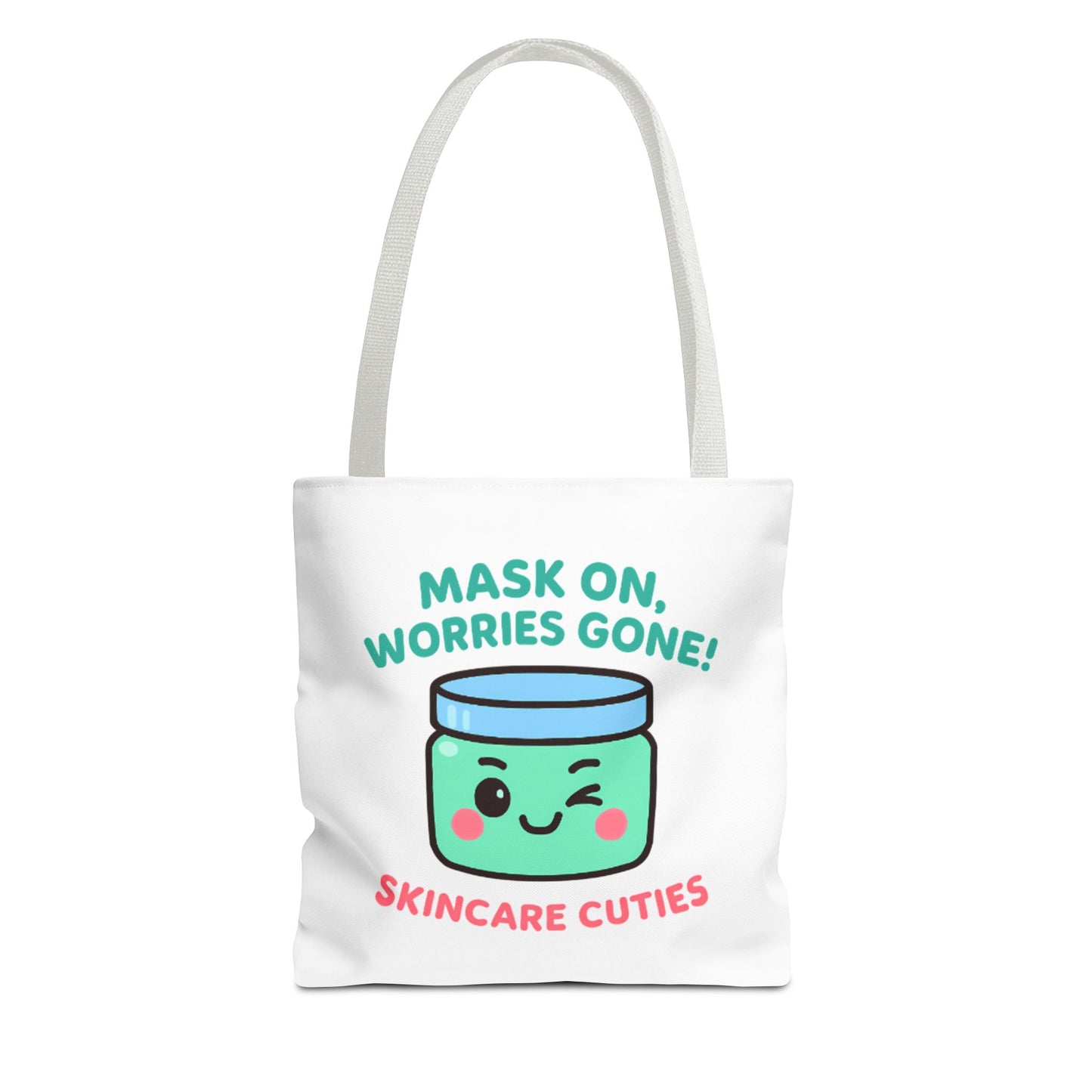 The "Mask On, Worries Gone" Tote | Zen & Durable Polyester Bag for Spa Lovers