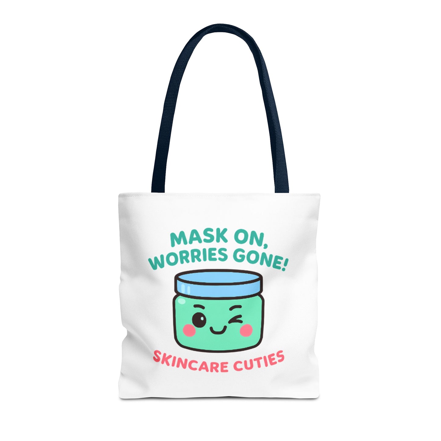 The "Mask On, Worries Gone" Tote | Zen & Durable Polyester Bag for Spa Lovers