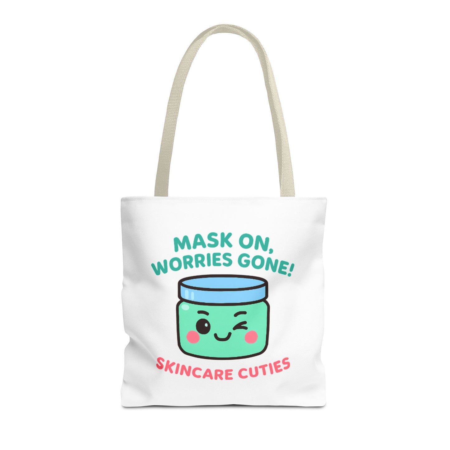 The "Mask On, Worries Gone" Tote | Zen & Durable Polyester Bag for Spa Lovers