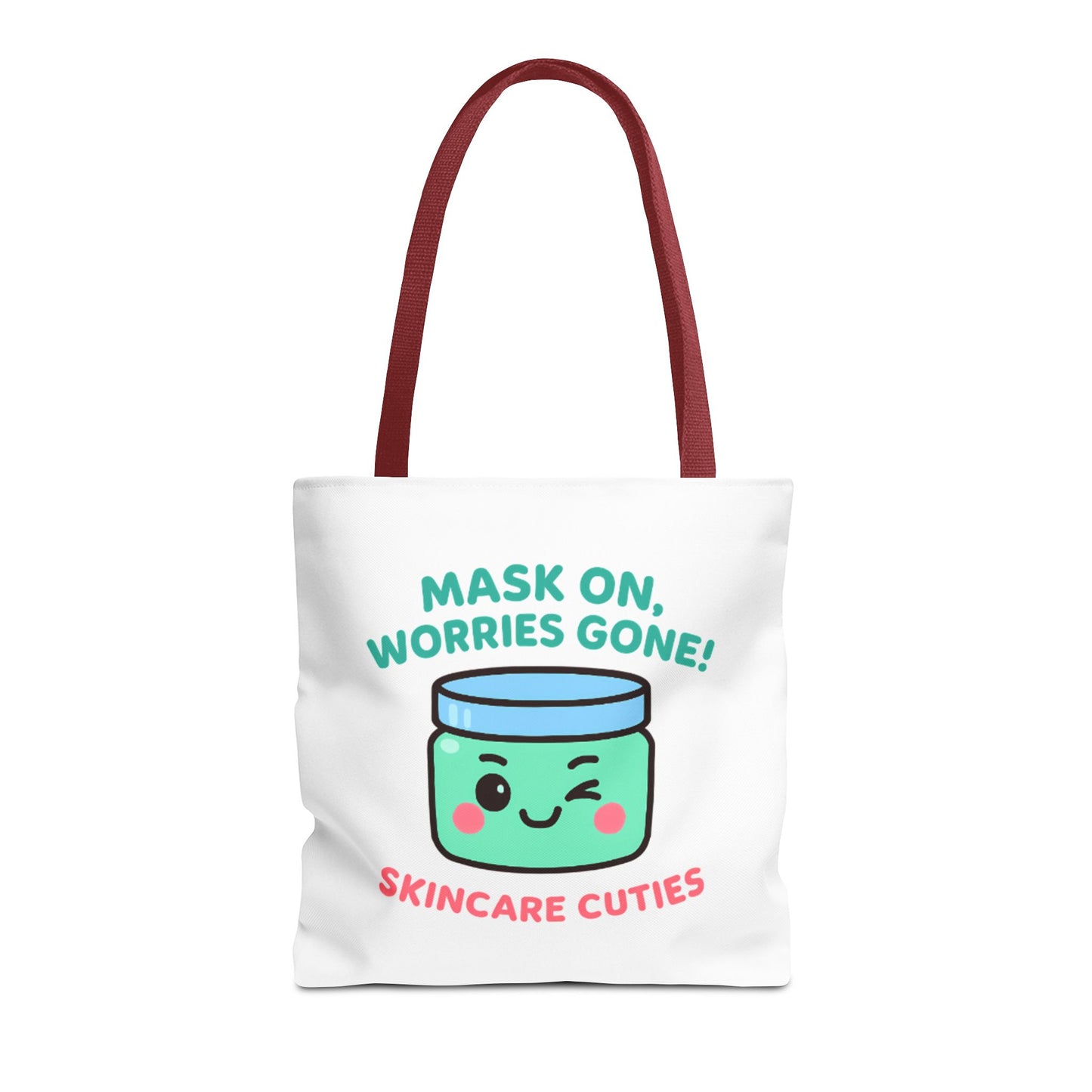 The "Mask On, Worries Gone" Tote | Zen & Durable Polyester Bag for Spa Lovers