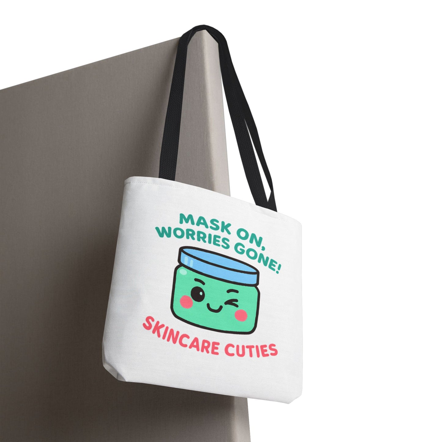 The "Mask On, Worries Gone" Tote | Zen & Durable Polyester Bag for Spa Lovers