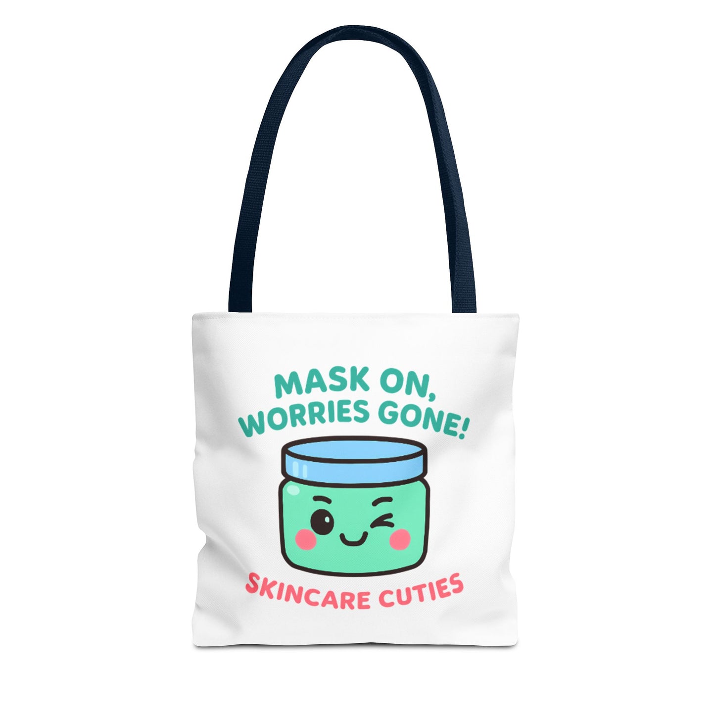 The "Mask On, Worries Gone" Tote | Zen & Durable Polyester Bag for Spa Lovers
