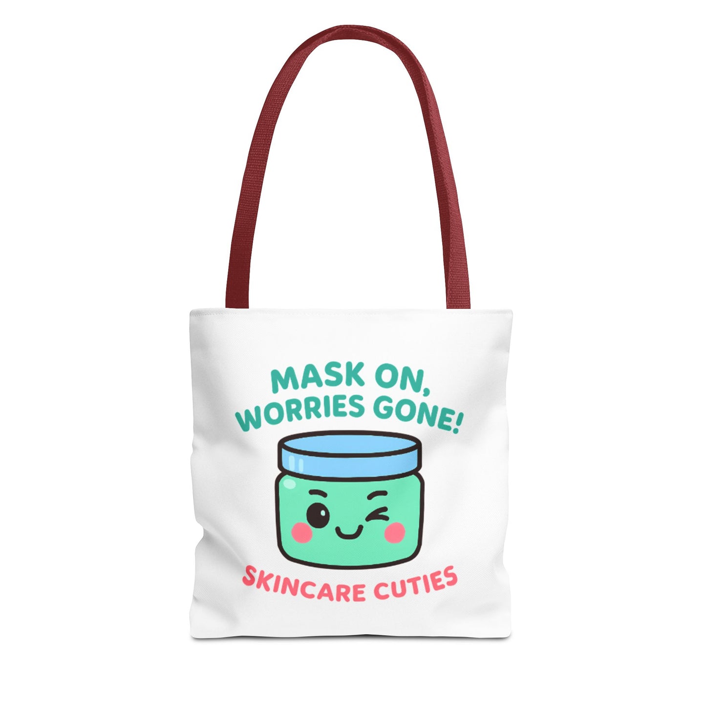 The "Mask On, Worries Gone" Tote | Zen & Durable Polyester Bag for Spa Lovers