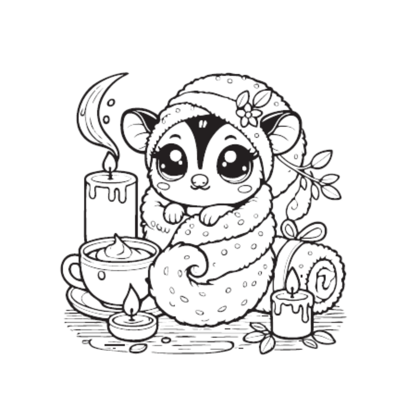Skincare Cuties Coloring & Activity Book - Digital Printable PDF for Instant Self-Care & Mindfulness
