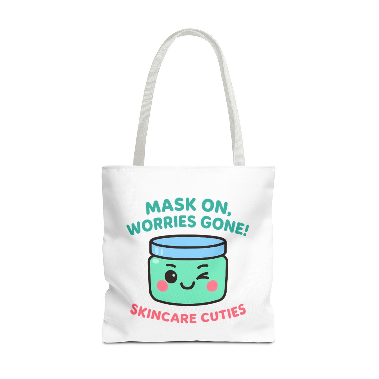 The "Mask On, Worries Gone" Tote | Zen & Durable Polyester Bag for Spa Lovers
