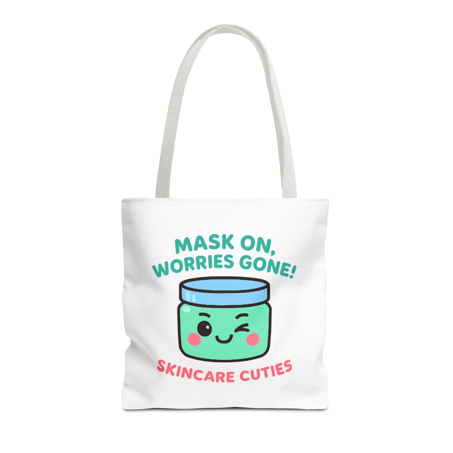 The "Mask On, Worries Gone" Tote | Zen & Durable Polyester Bag for Spa Lovers