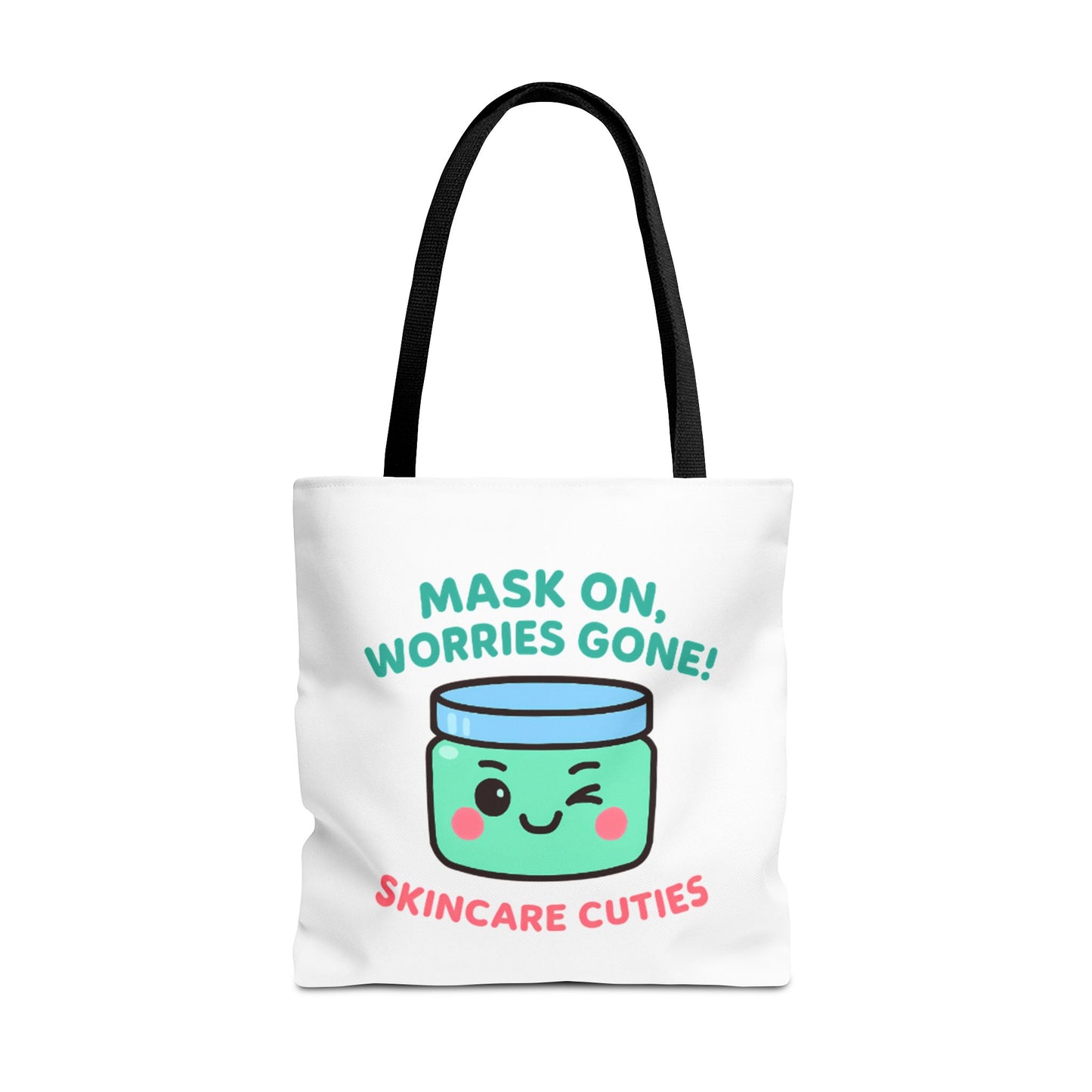 The "Mask On, Worries Gone" Tote | Zen & Durable Polyester Bag for Spa Lovers