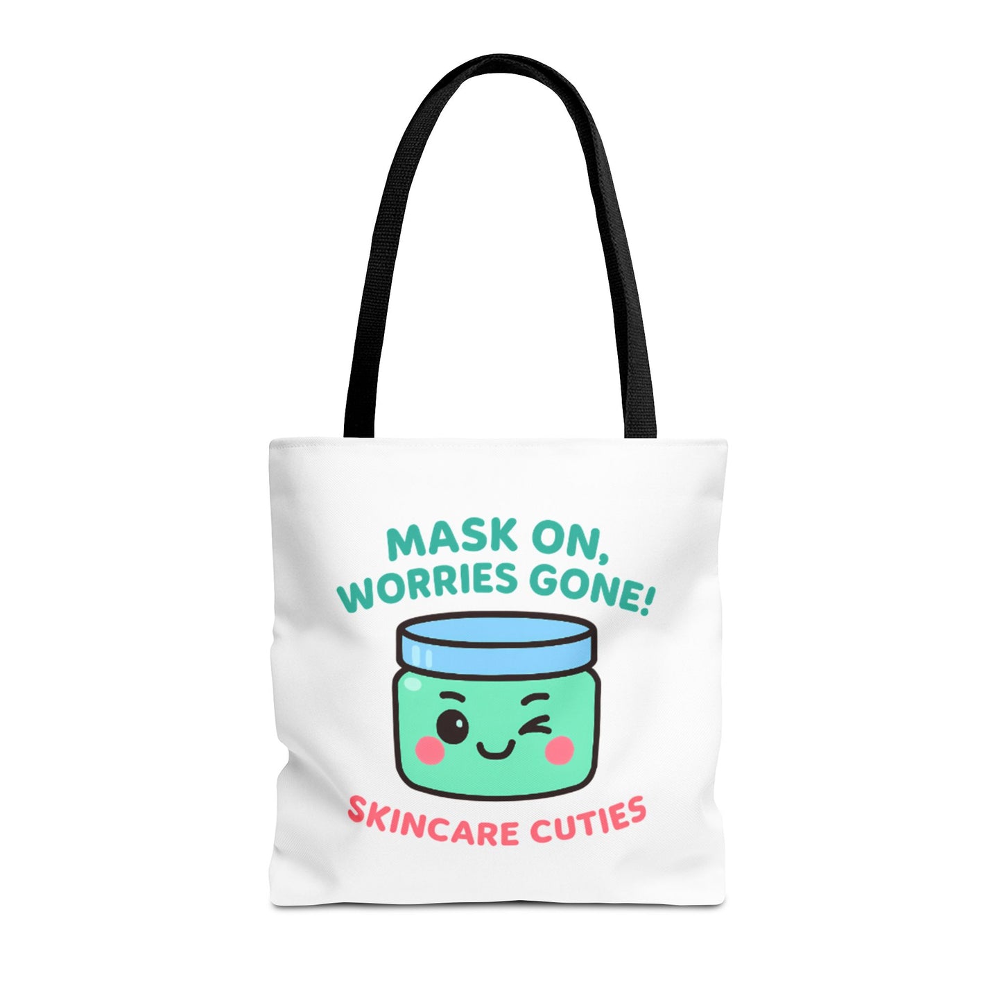 The "Mask On, Worries Gone" Tote | Zen & Durable Polyester Bag for Spa Lovers