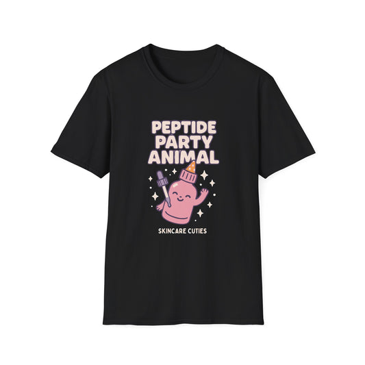 Peptide Party Animal Skincare Cuties - Humor T-Shirt