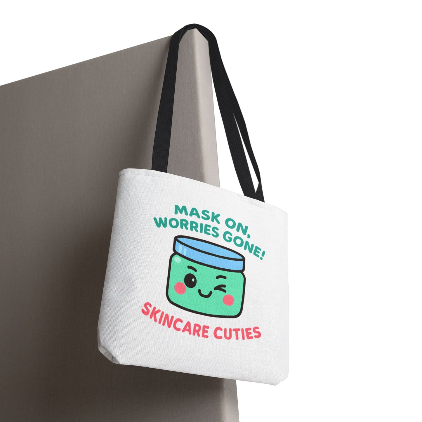 The "Mask On, Worries Gone" Tote | Zen & Durable Polyester Bag for Spa Lovers