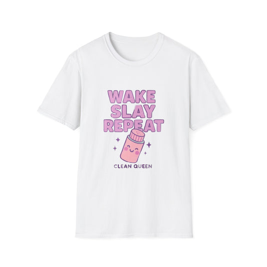 Wake Slay Repeat – Clean Queen Skincare T-Shirt