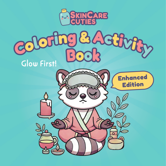 Skincare Cuties Coloring & Activity Book - Digital Printable PDF for Instant Self-Care & Mindfulness